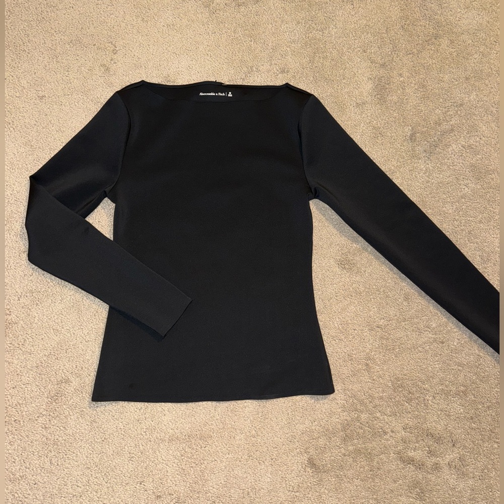 Abercrombie & Fitch Black Long Sleeve Top